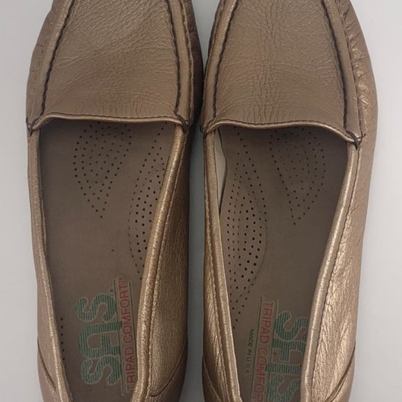 SAS Simplify Lusso/Gold Moc Loafer Slip-on Shoes (B5123911) Women's Size 7 (M) - Picture 6 of 9